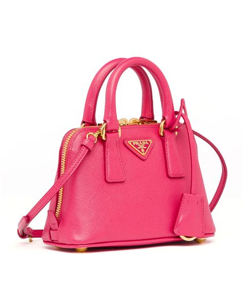 prada mini saffiano promenade bag pink peonia|Prada Mini Saffiano Promenade Bag, Pink (Peonia).